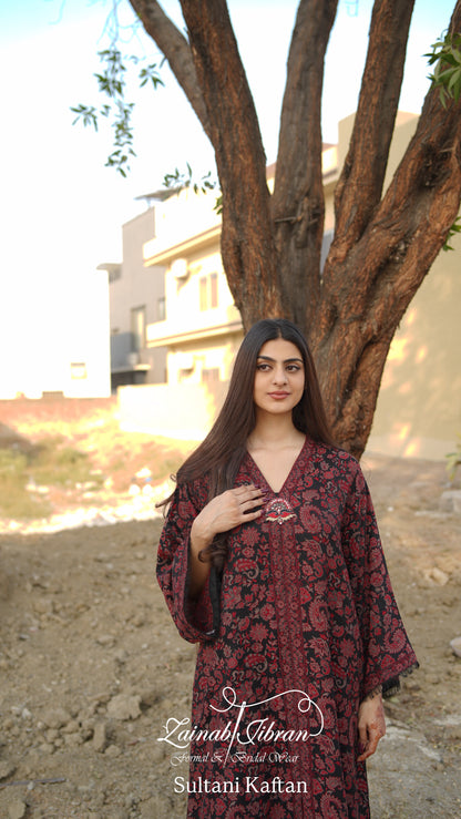 Black Sultani Kaftan