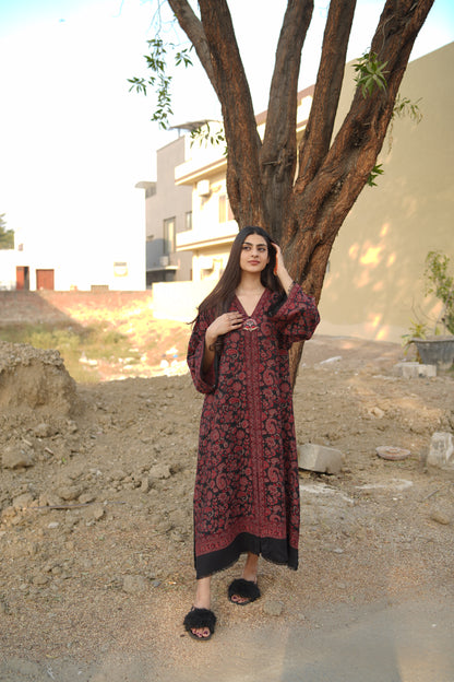 Black Sultani Kaftan