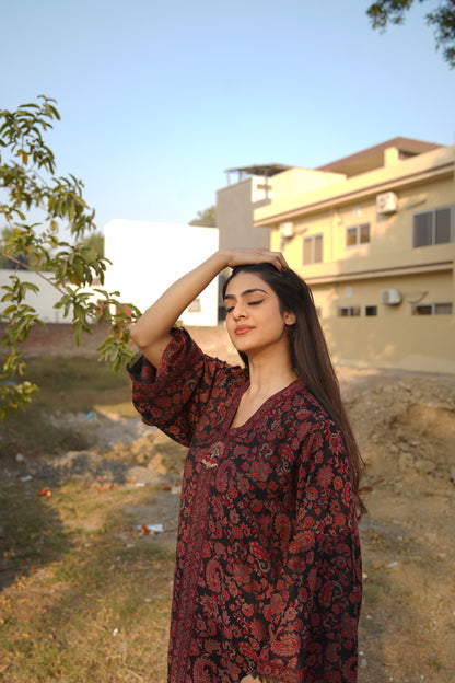 Black Sultani Kaftan
