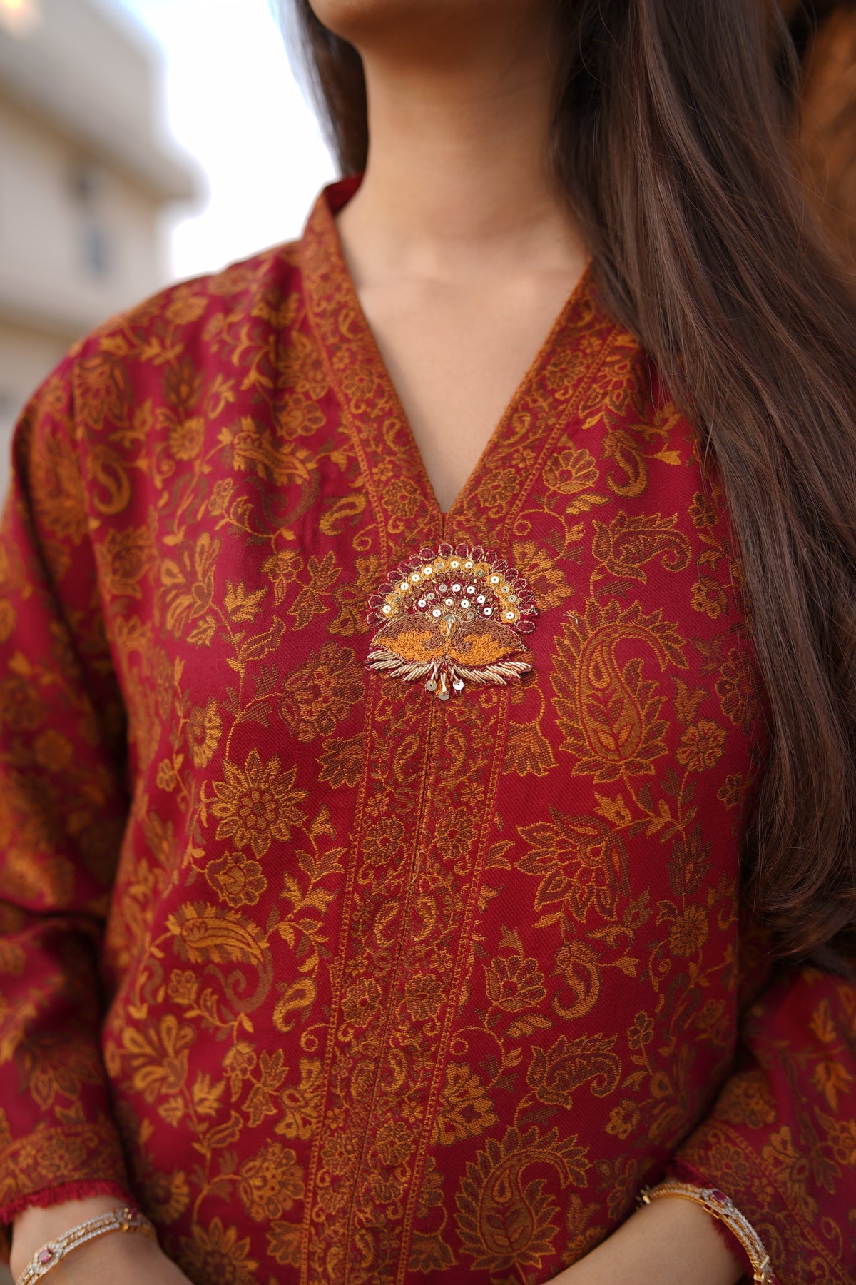 Red Sultani Kaftan