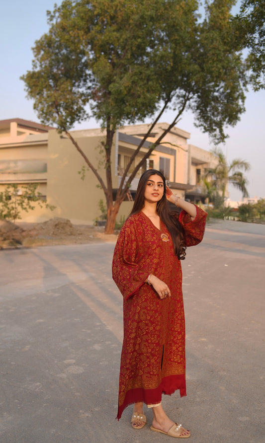 Red Sultani Kaftan