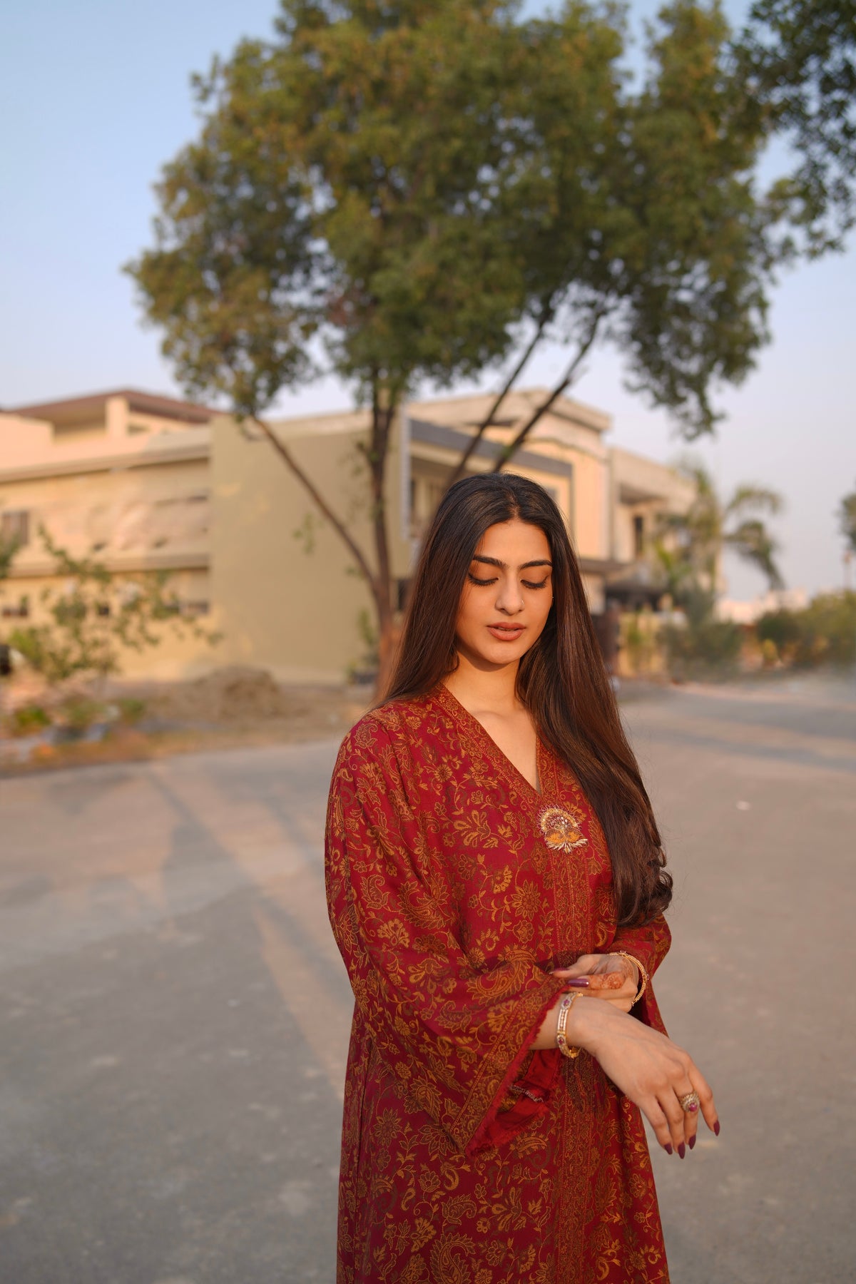 Red Sultani Kaftan