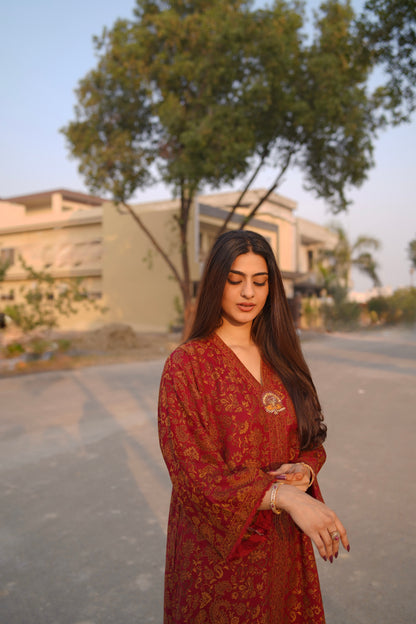 Red Sultani Kaftan